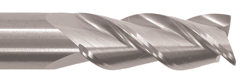 SGS 36544 Z1B Z-Carb High Performance End Mill 3-1/2 Length 1-1/8 Cutting Length 9/16 Cutting Diameter Aluminum Titanium Nitride Coating with Flat 9/16 Shank Diameter 
